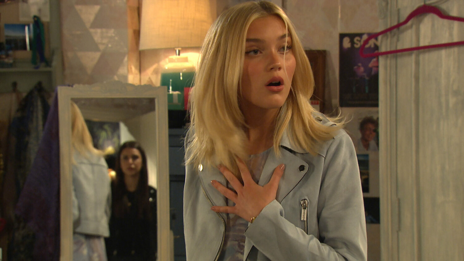 Emmerdale spoilers Tuesday July 6 - Leanna is shocked when Meena appears