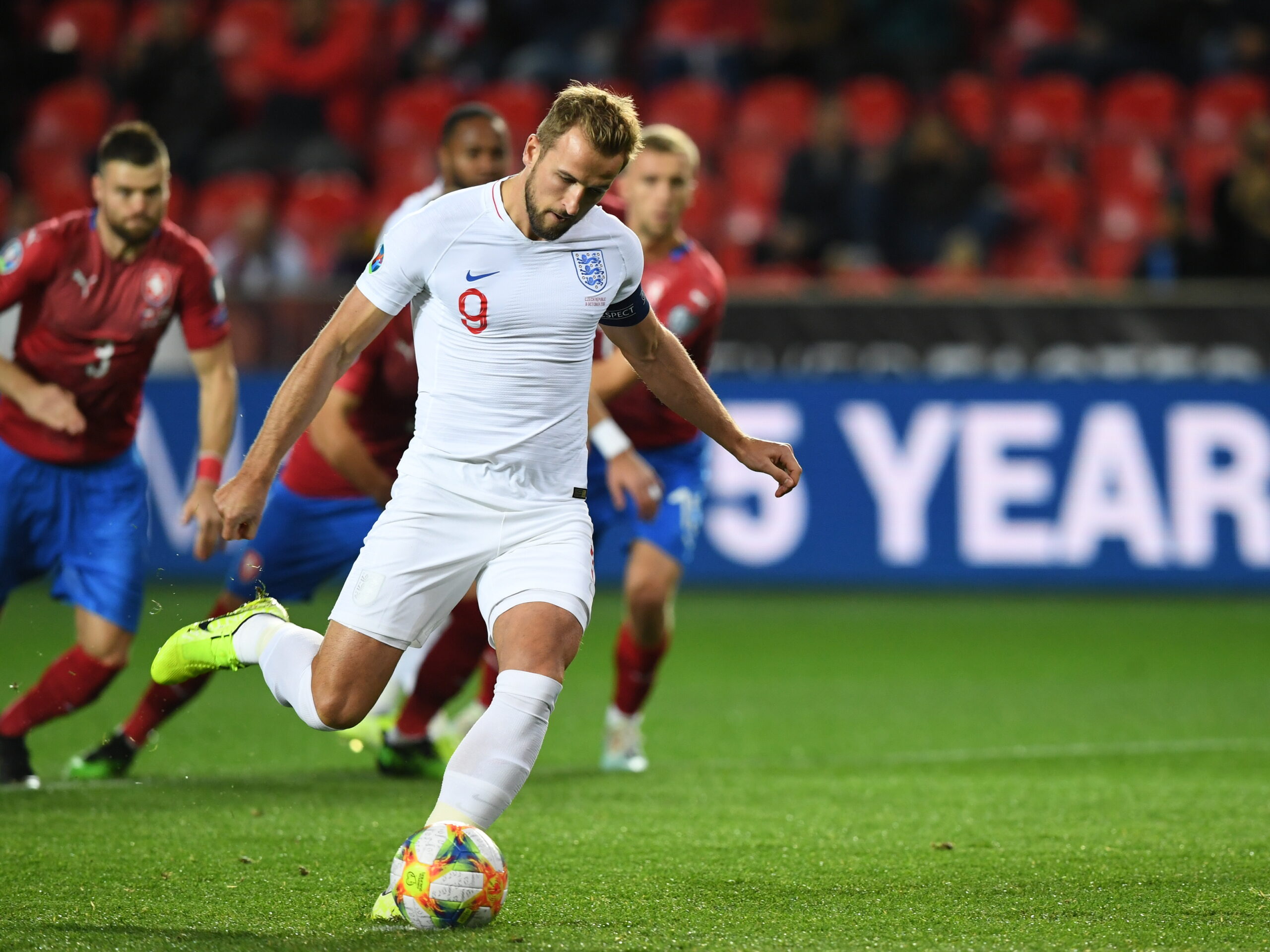 England Euro 2020: Harry Kane wearing the England number 9 shirt 