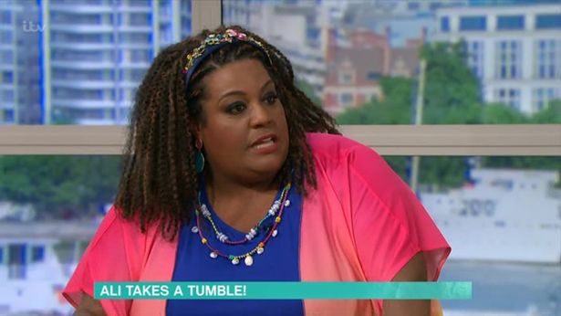 Alison Hammond fall