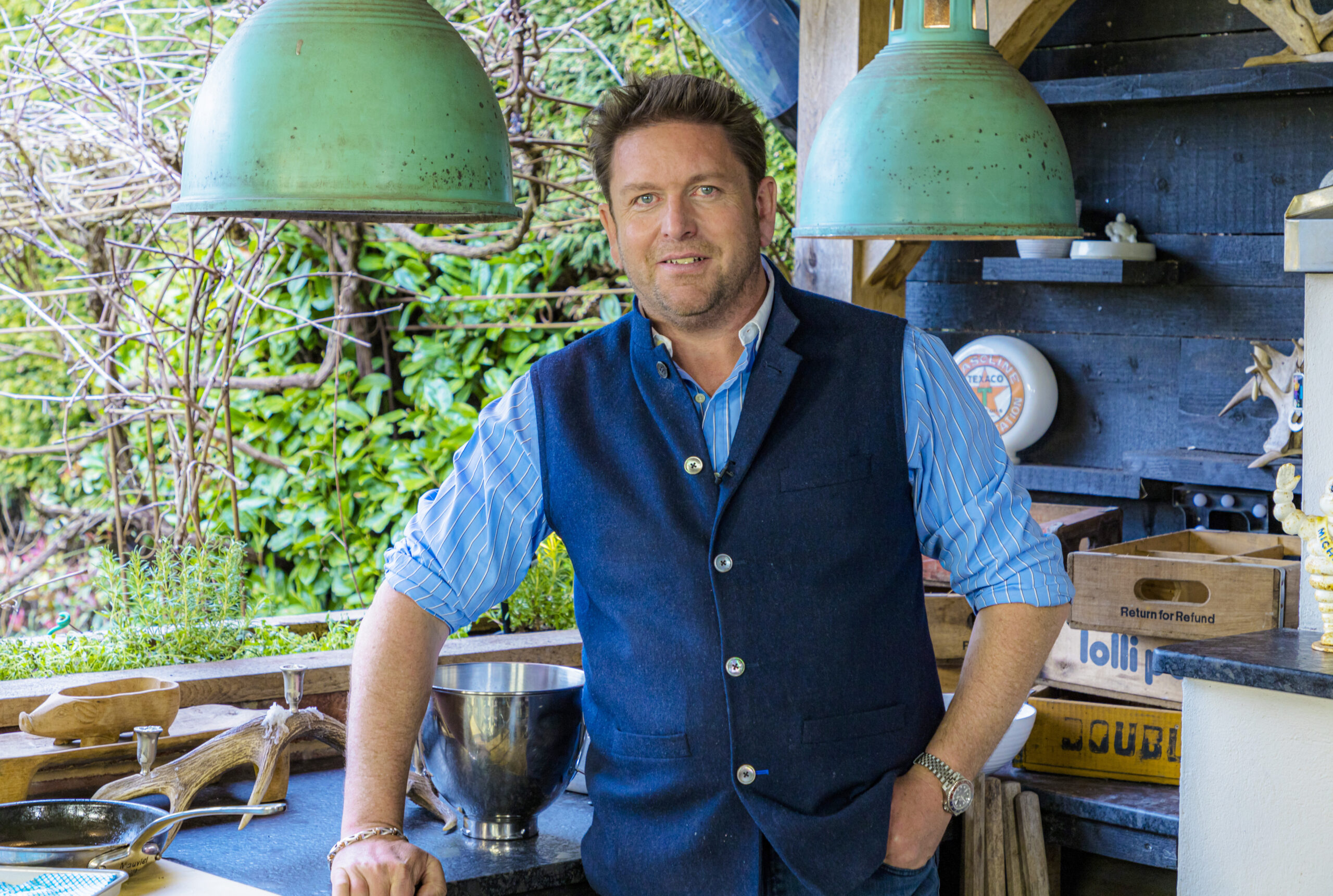 James gets ready to cook up another feast on Saturday Morning