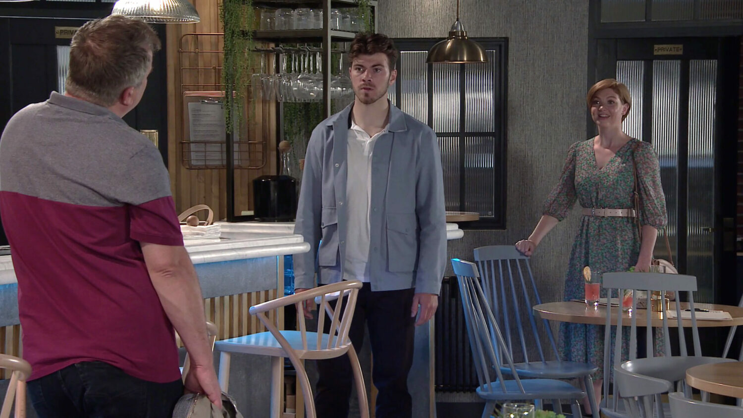 Coronation Street Steve wants answers from Curtis in the Bistro