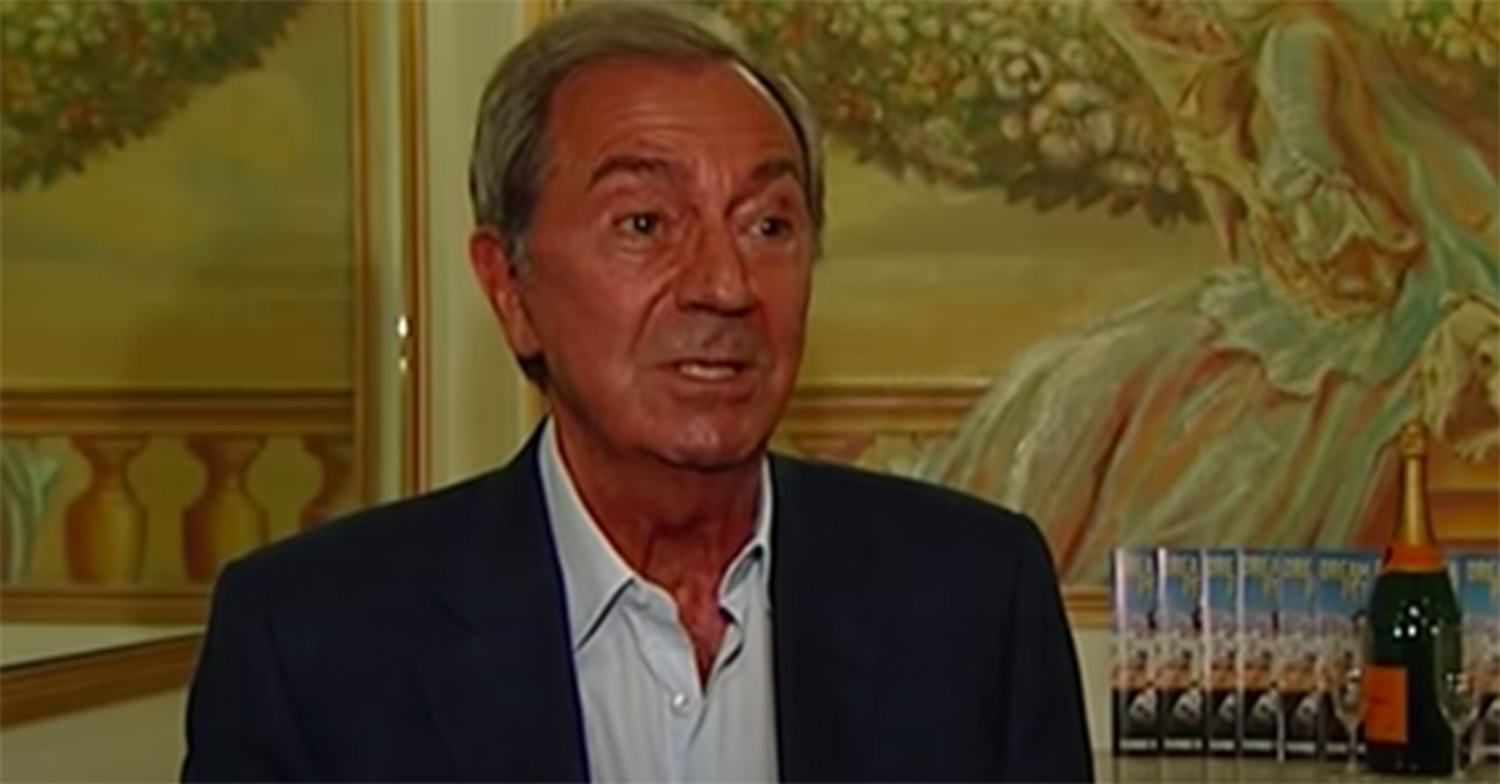 Des O'Connor being interviewed