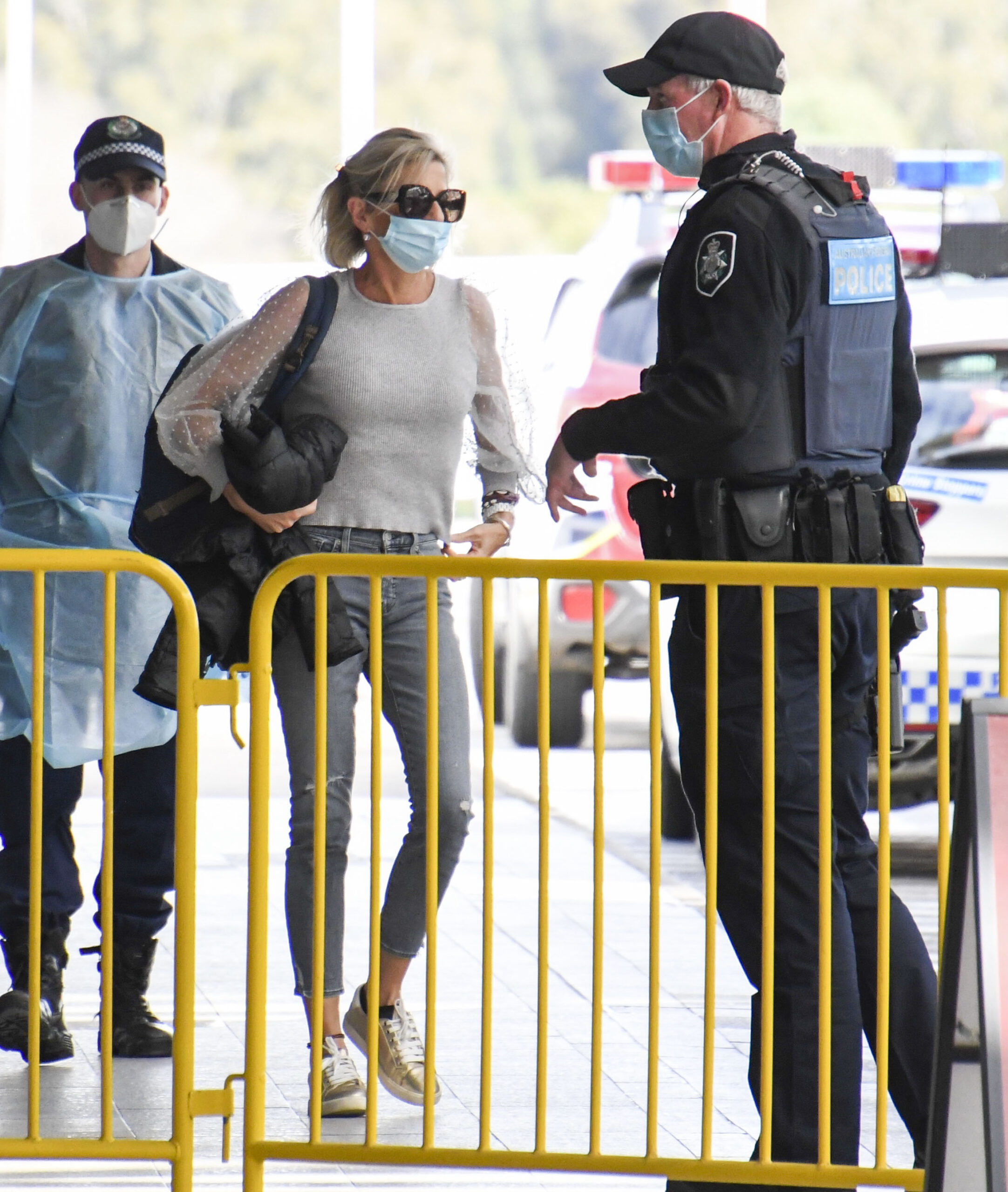 Katie Hopkins arrives at the airport in Sydney to be deported 