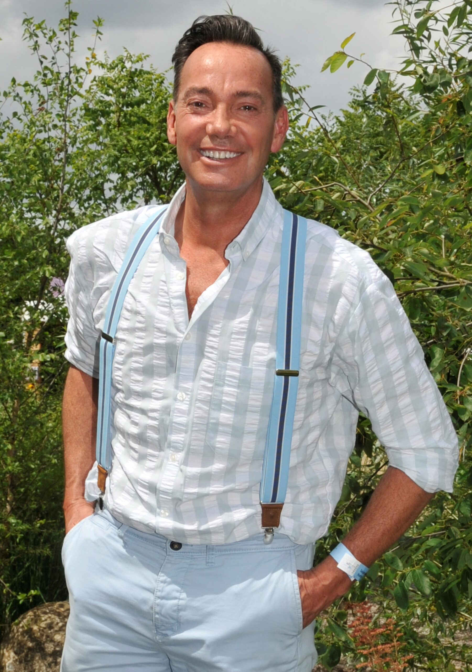 Craig Revel Horwood smiling at his poses for photo