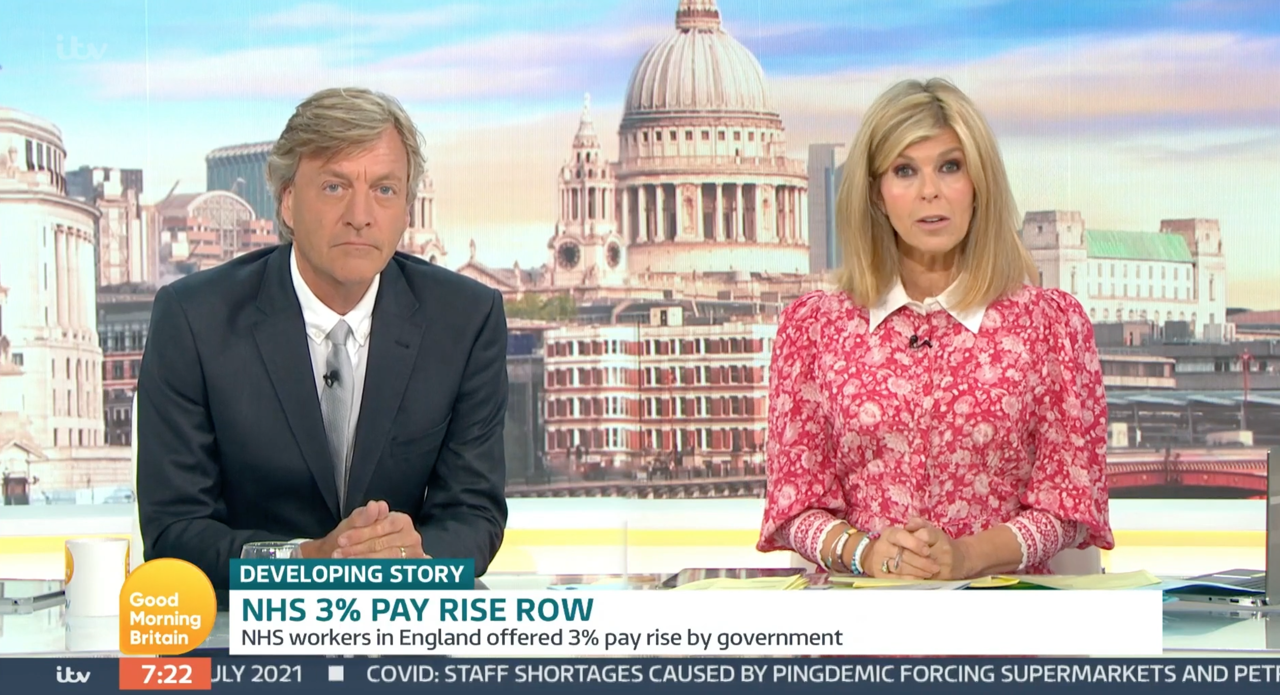 GMB news: Kate Garraway and Richard Madeley presenting