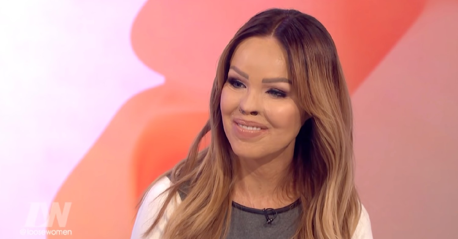 Katie Piper smiling on Loose Women