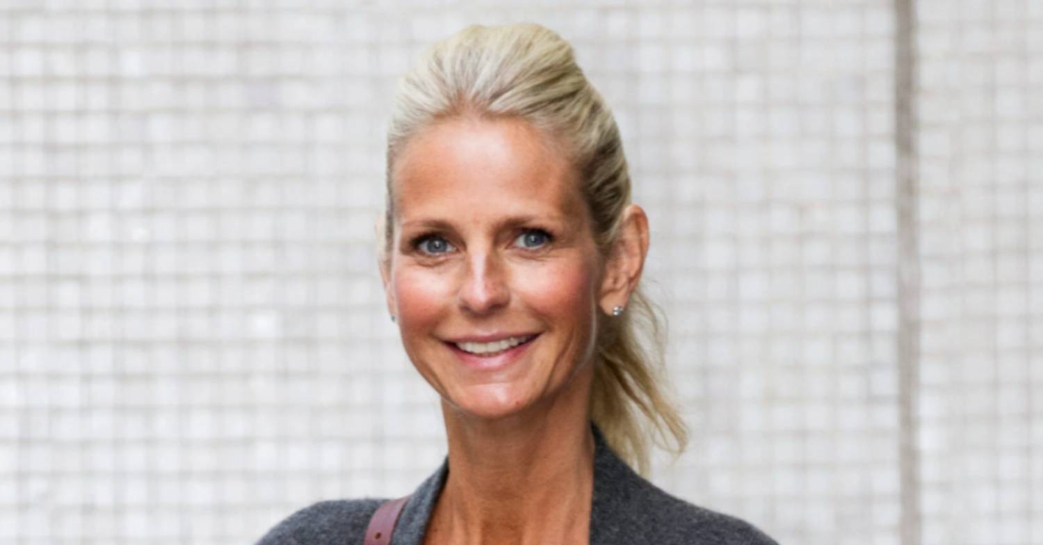 Ulrika Jonsson gets dolled up for a 'date' with a mystery "gentleman" - but insists on Instagram they're just friends