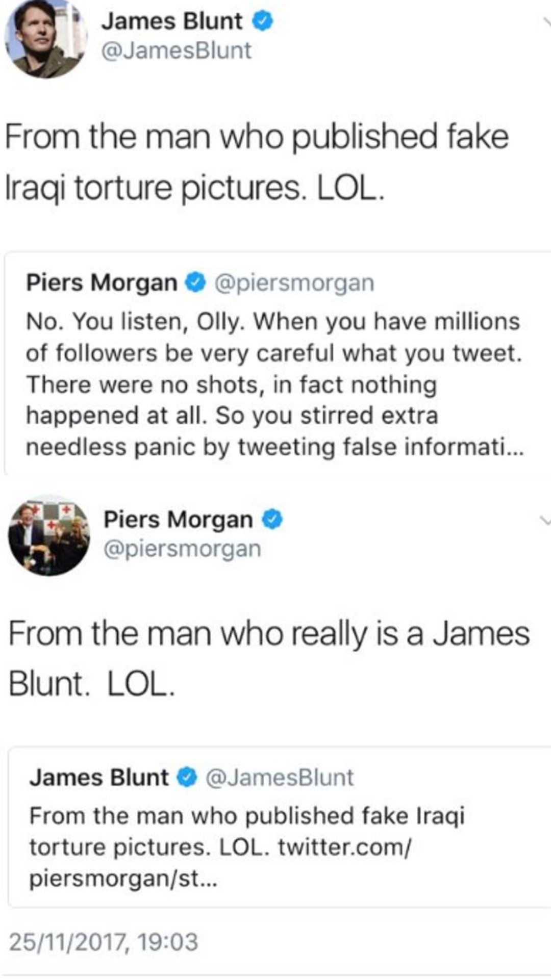 Piers morgan instagram