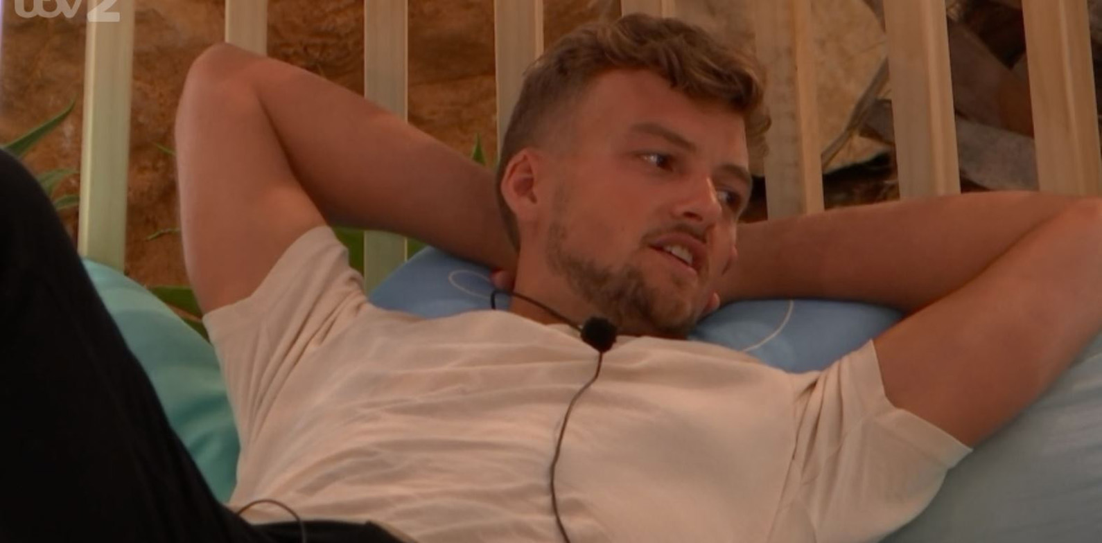 Love Island star Hugo in Casa Amor