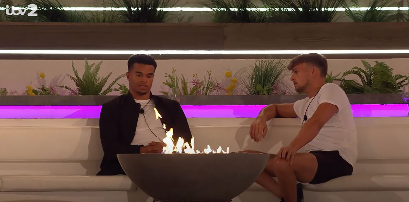Love Island stars Hugo and Toby