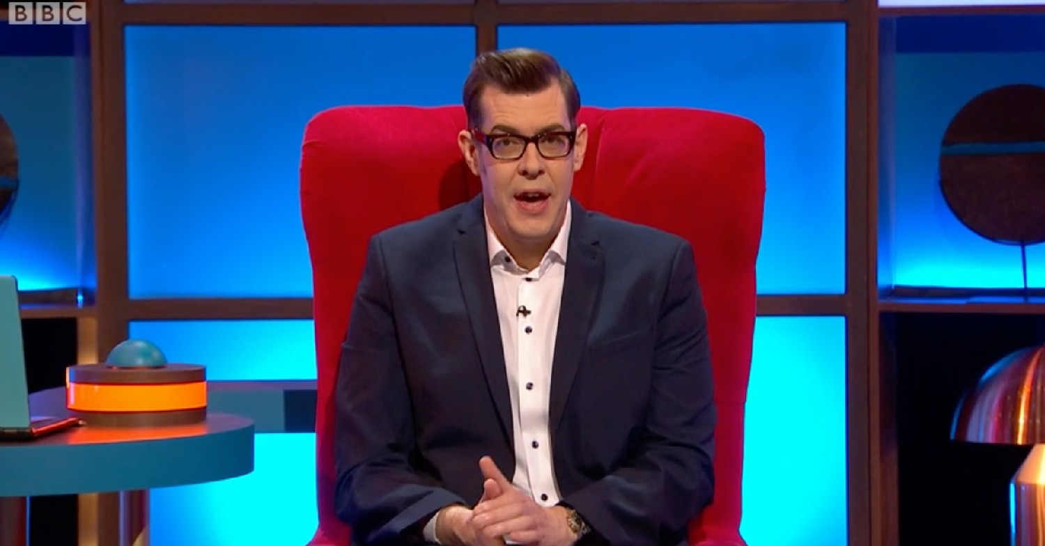 Richard Osman presenting House Of Games