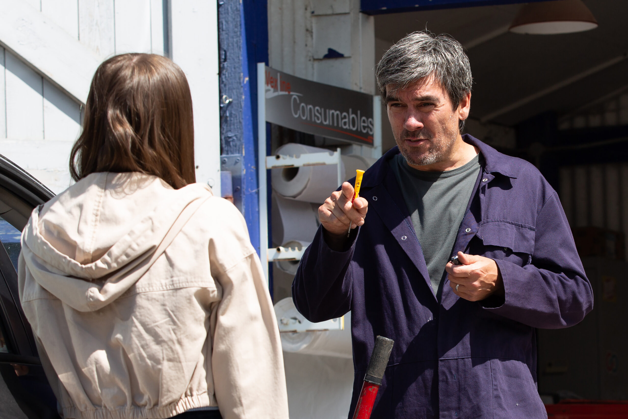 Cain Dingle casts out Faith in Emmerdale