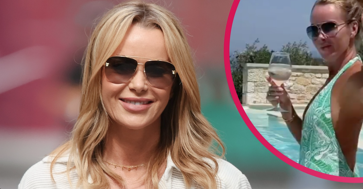 Amanda Holden showed off her toned back on holiday