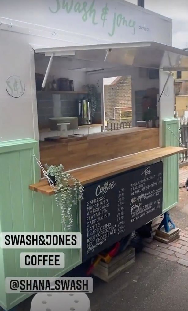 Joe Swash shared a picture of his sister Shana's new coffee business