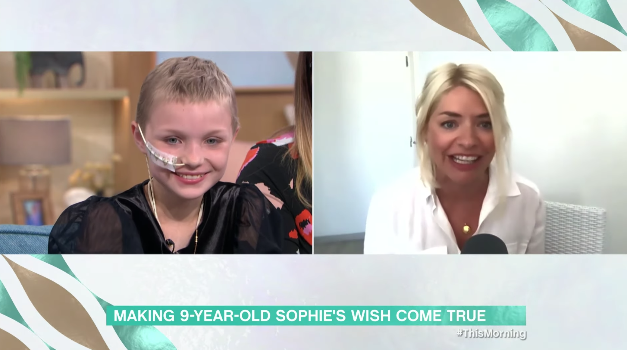 Sophie on This Morning was surprised by Holly Willoughby