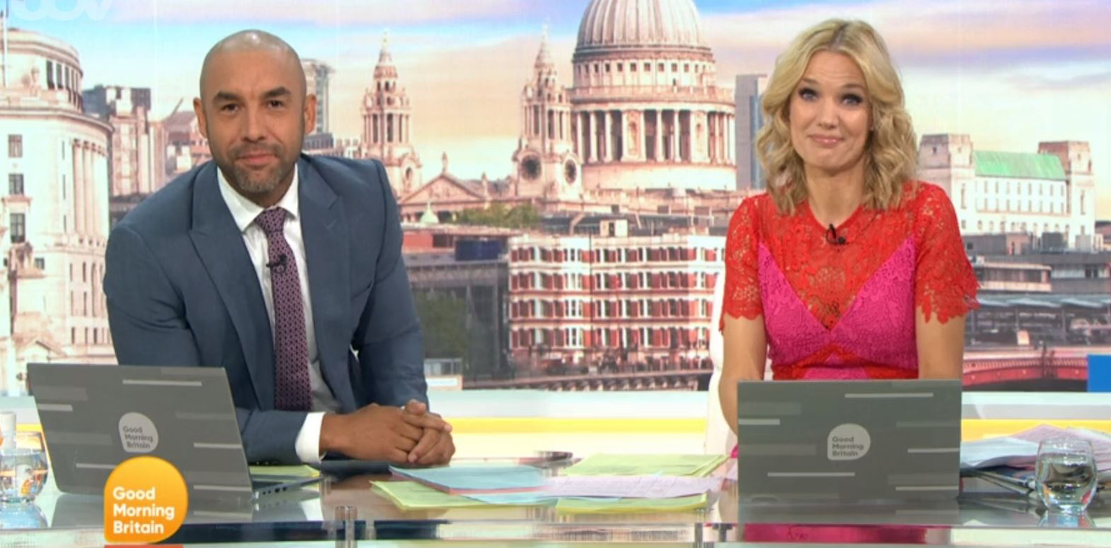 Alex Beresford on GMB with Charlotte Hawkins