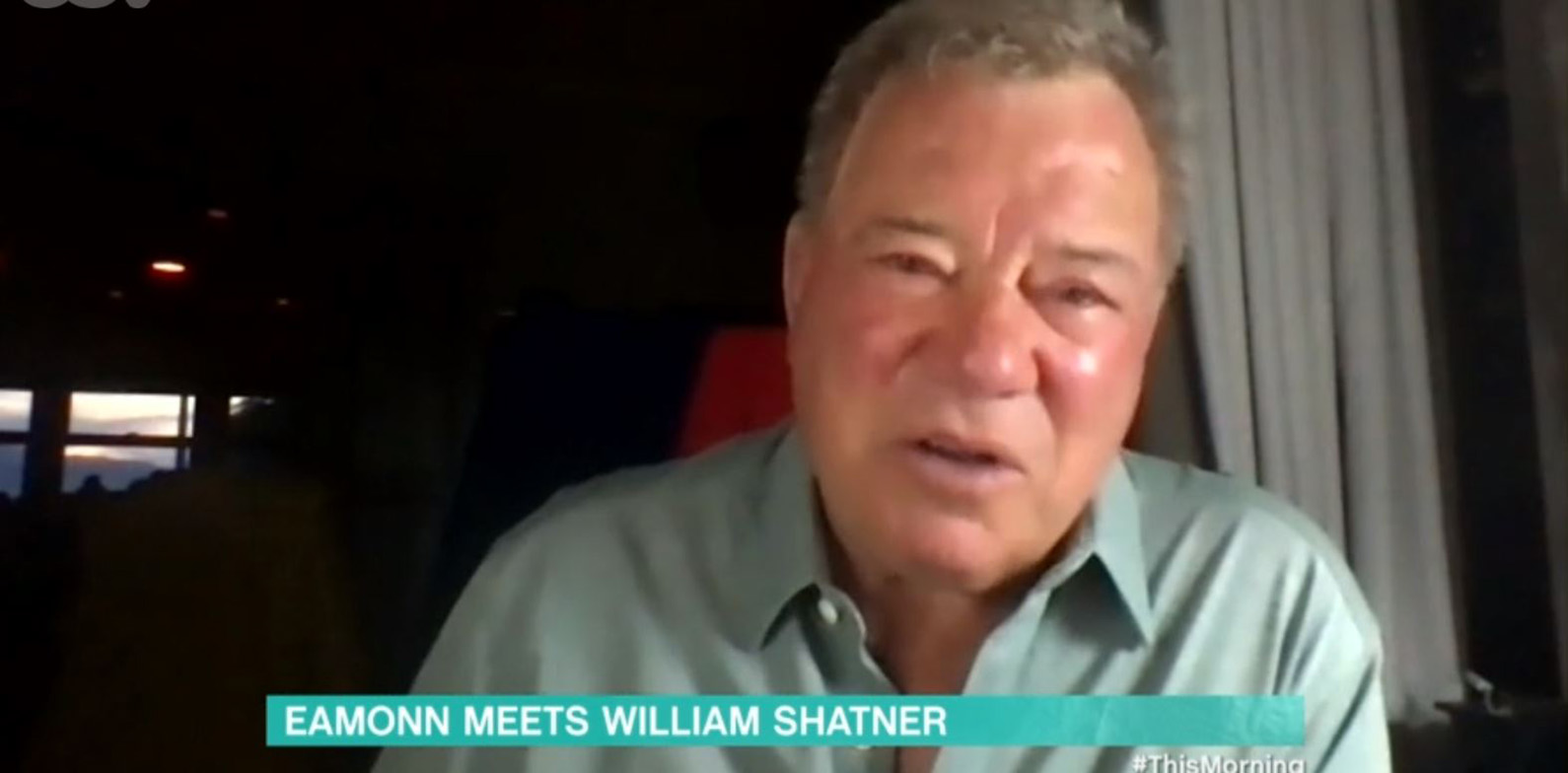 This Morning today, Eamonn Holmes interviews william shatner