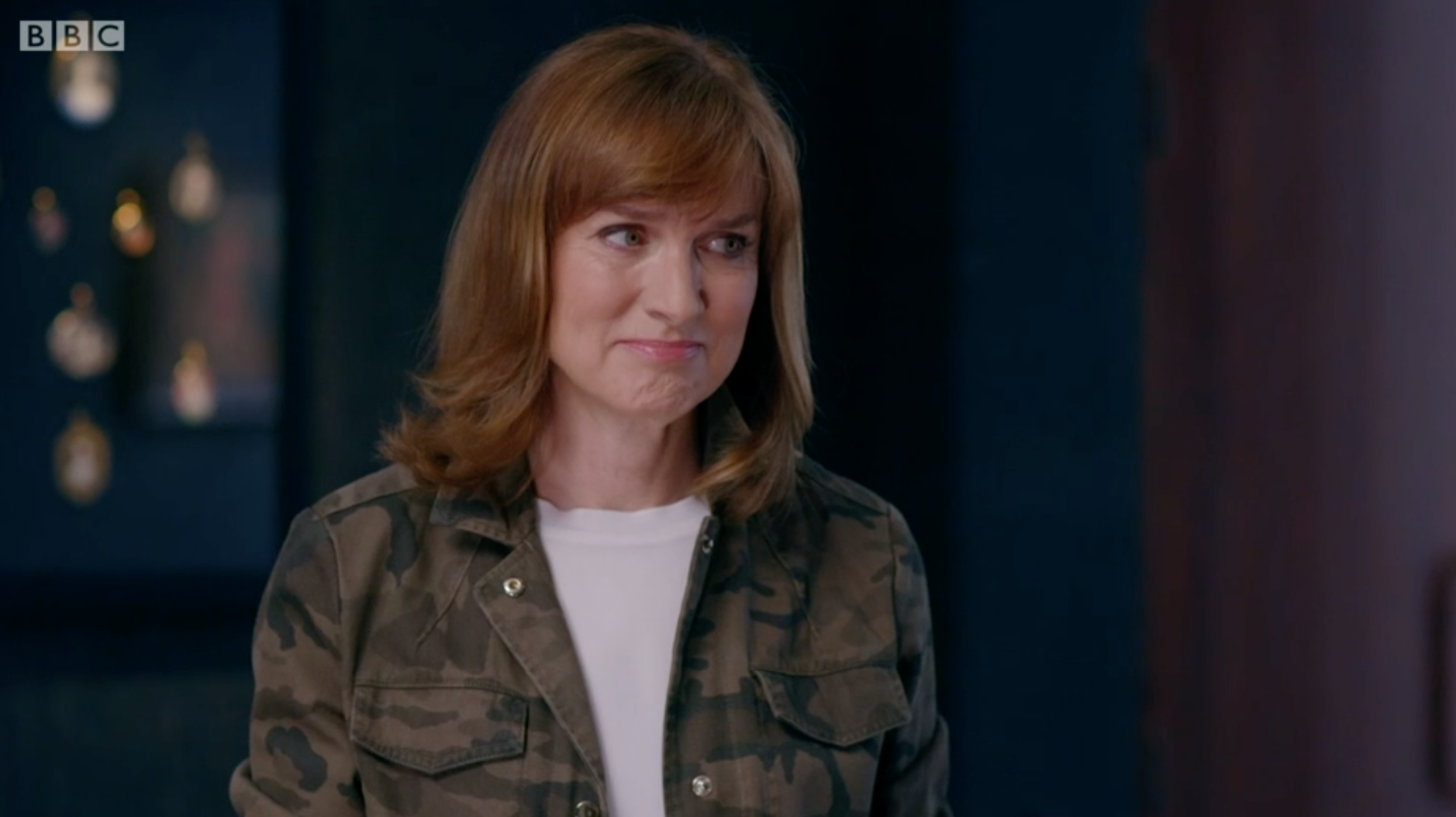 Fiona Bruce looks gutted as she delivered the news to Neil and Barbara