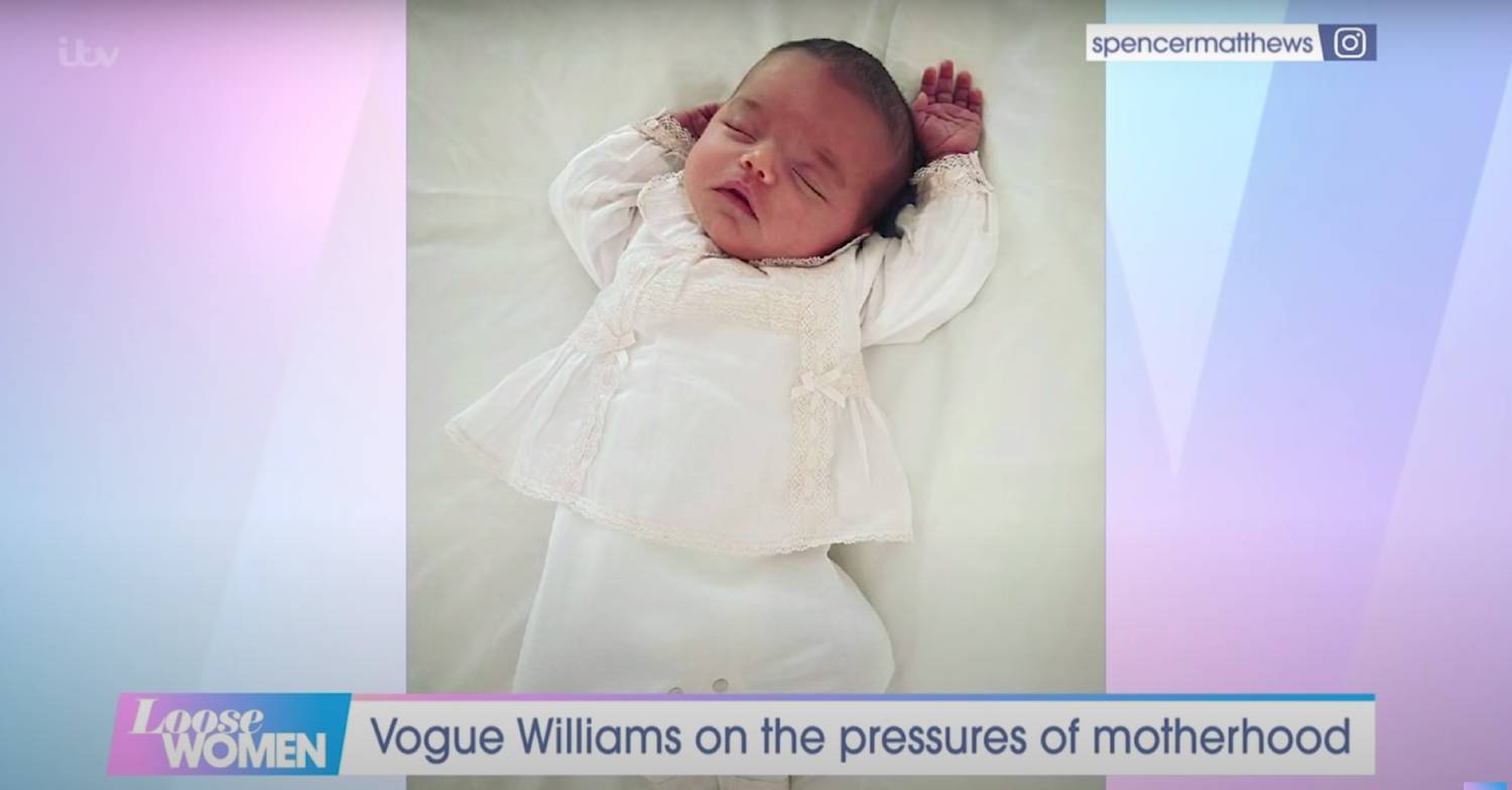 Baby Gigi Matthews made her TV debut on Loose Women