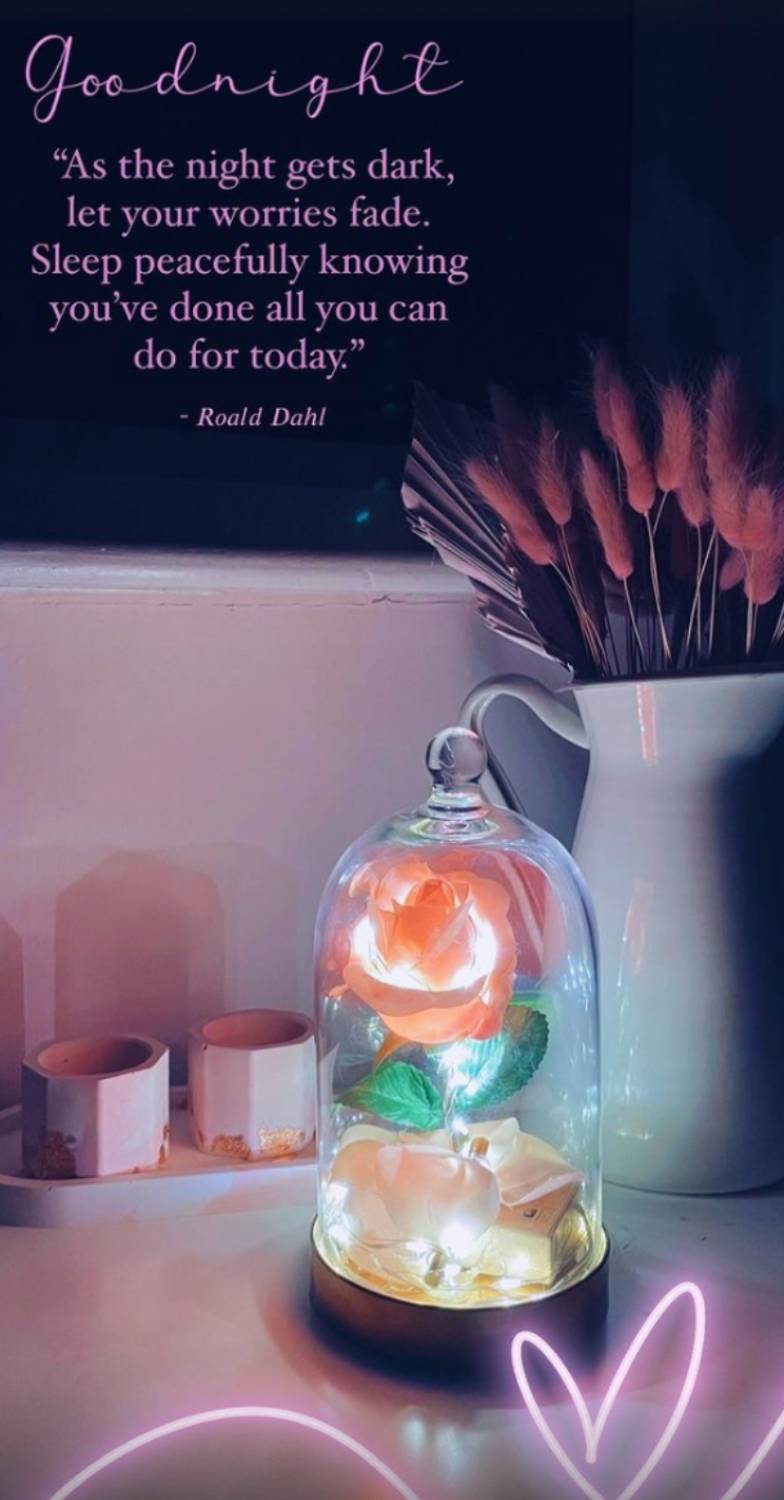 Stacey Solomon quotes Roald Dahl on Instagram