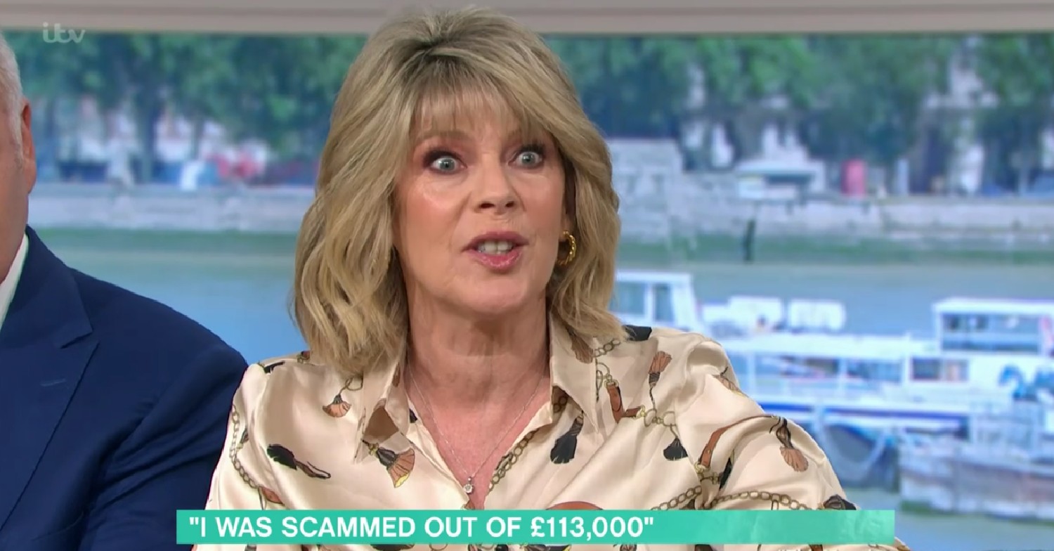 This Morning today - Ruth Langsford looking angry