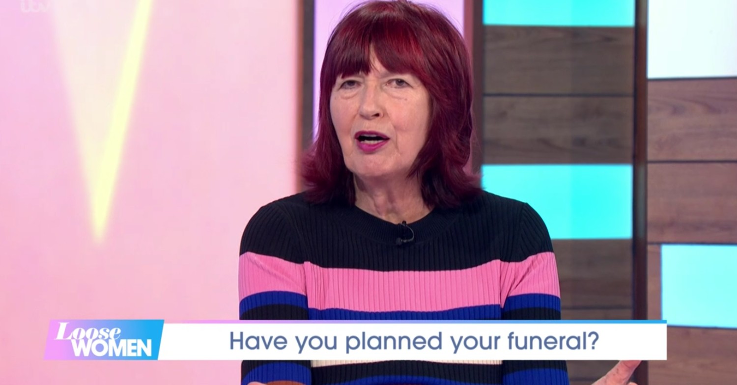 Loose Women today - Janet Street-Porter talking on the panel
