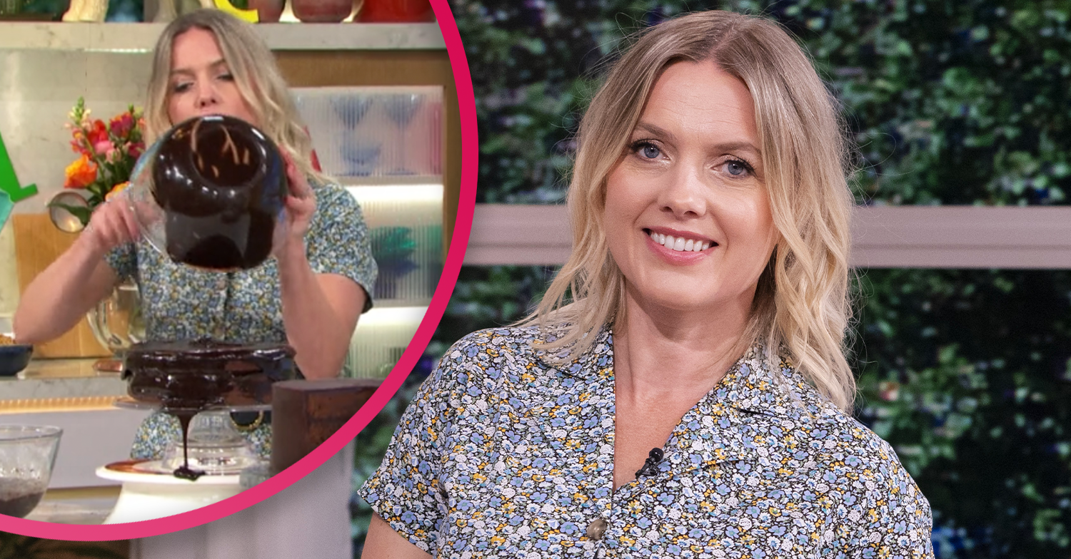 This Morning chocolate cake Juliet Sear makes a mess in rushed segment