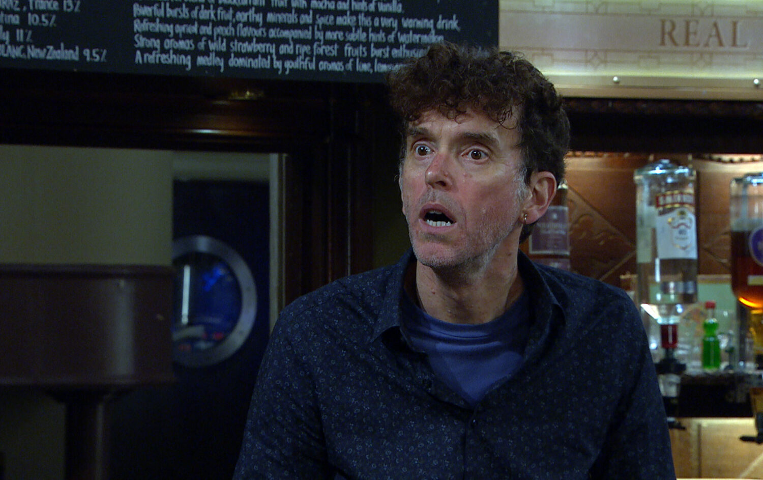 Marlon Dingle reacts as April Windsor's troll is exposed in Emmerdale