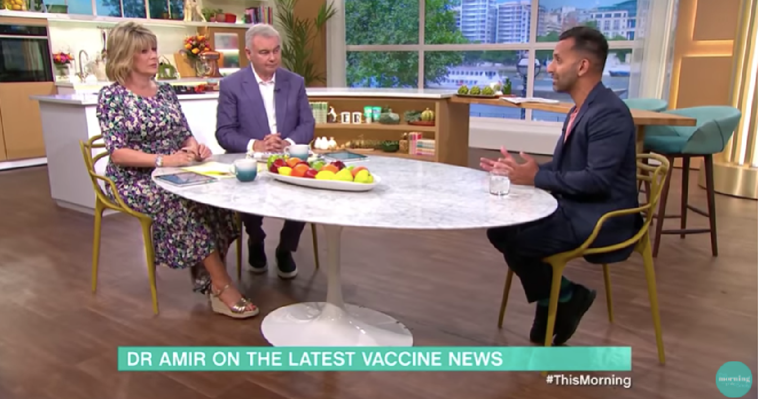 Dr Amir Khan discusses vaccines on This Morning
