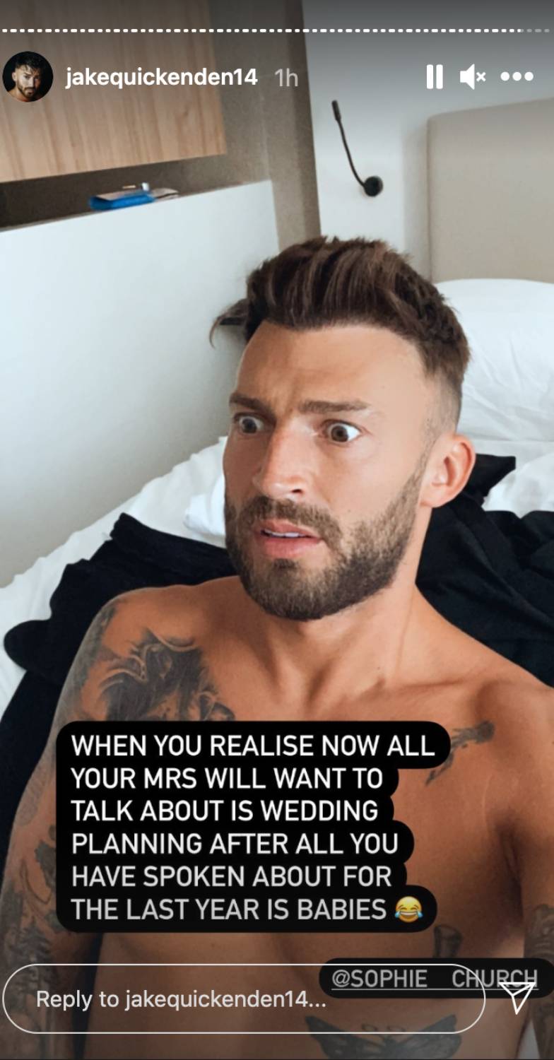 Jake Quickenden has a realisation