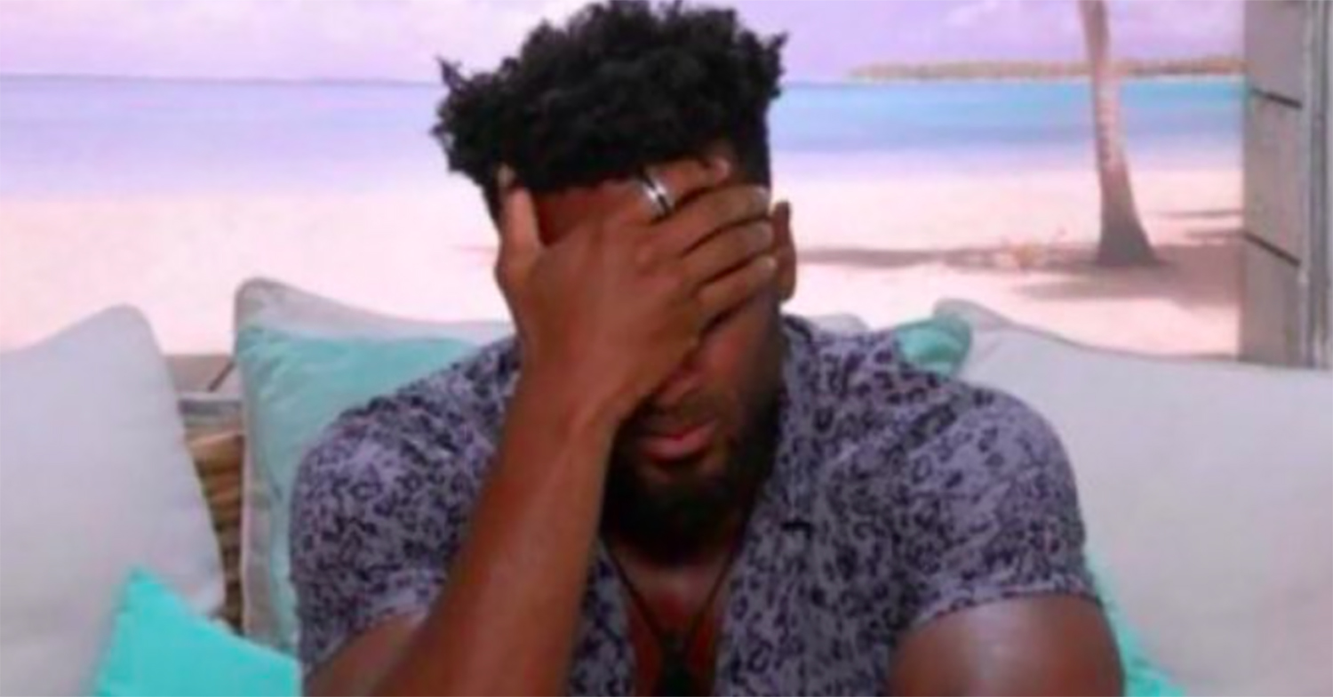 Teddy Soares upset on Love Island