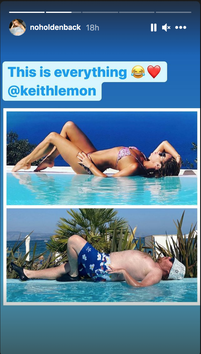 amanda holden on instagram - keith lemon recreates bikini pic