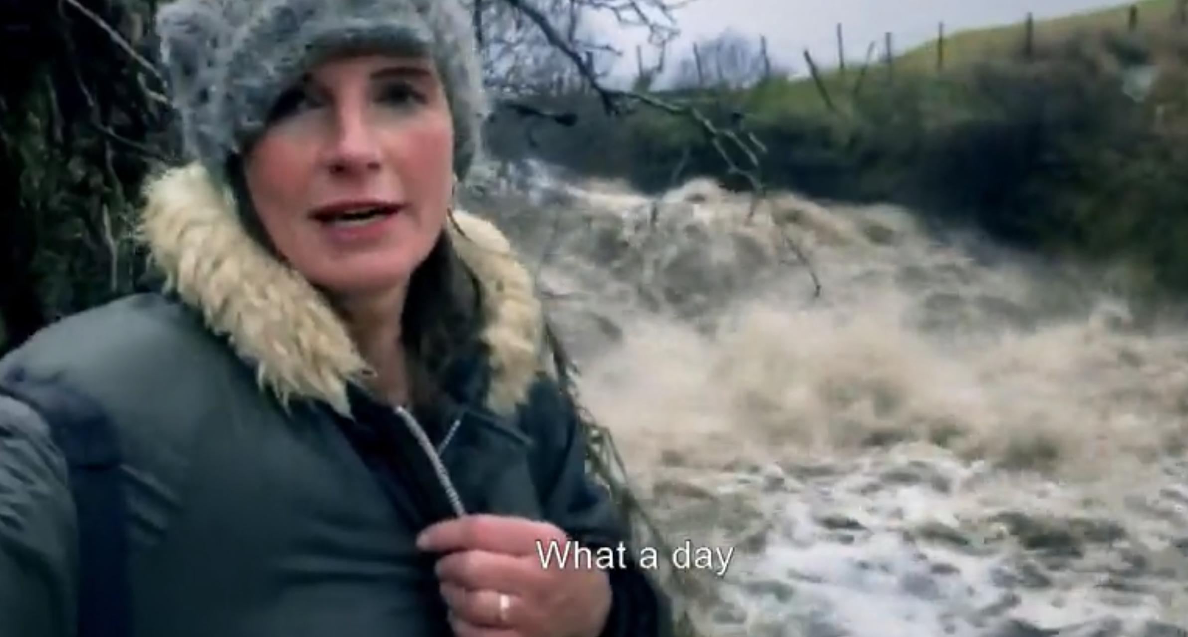 Amanda Owen feared the family home would succumb to flooding on Our Yorkshire Farm