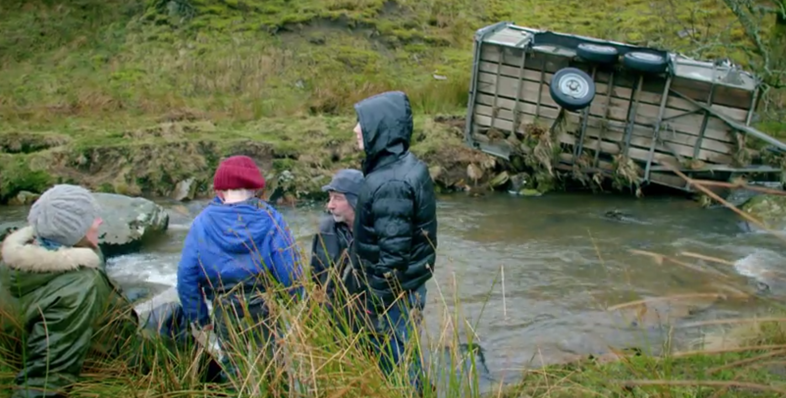 Amanda Owen surveys the damage after serious floods on Our Yorkshire Farm
