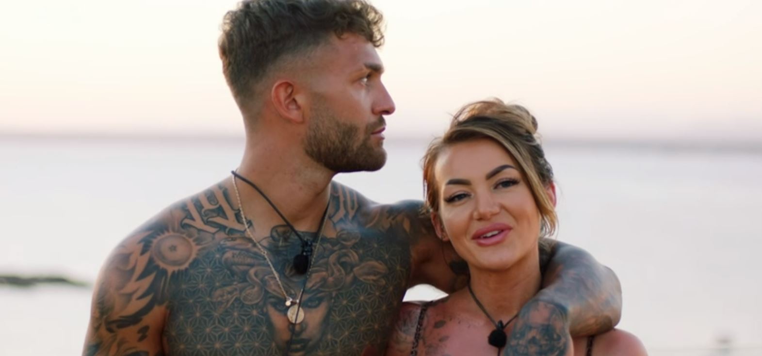 Love Island stars Abi and Dale leave the villa