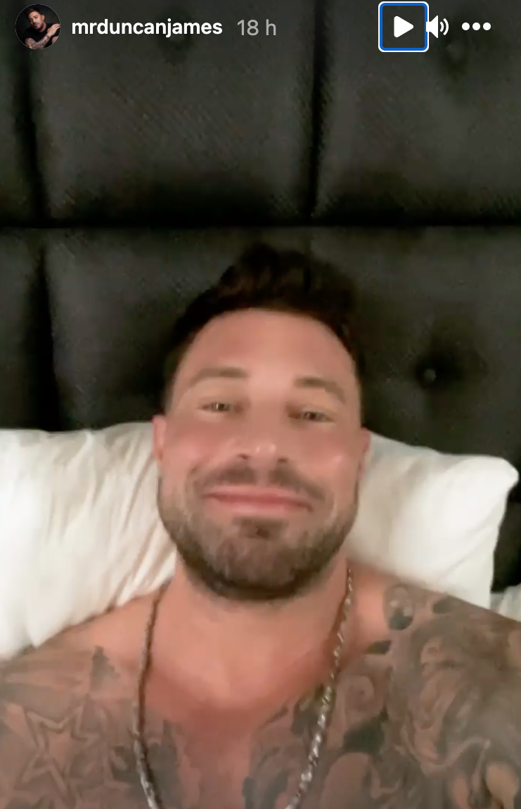Celebrity MasterChef star Duncan James smiles as he explains 'eyebrow gate' 