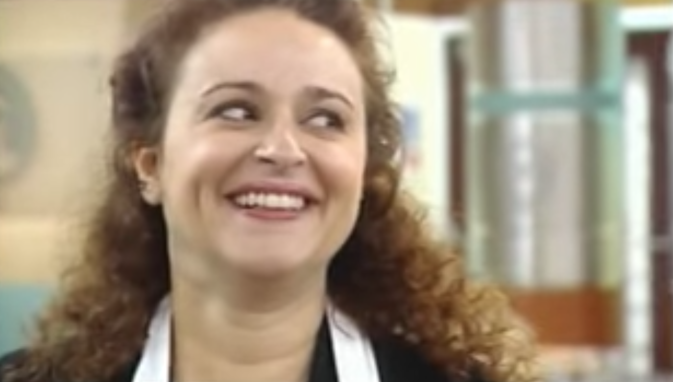 Nadia Sawalha on Celebrity MasterChef in 2007