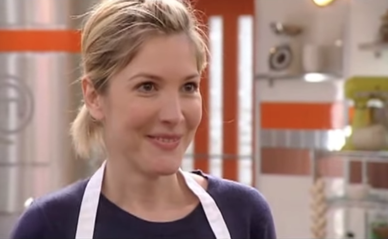 Lisa Faulkner smiles as she appears on Celebrity MasterChef in 2010