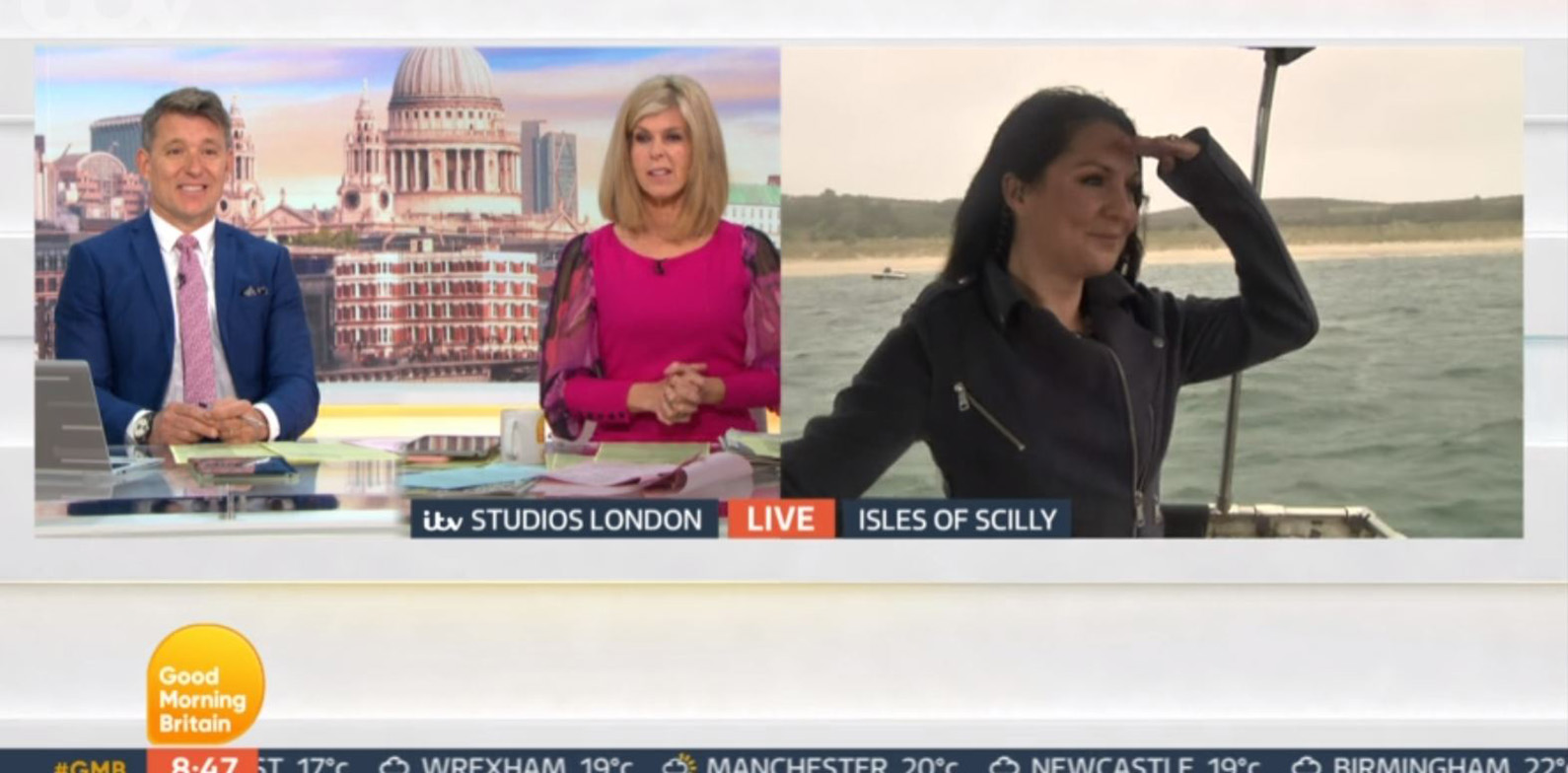 GMB today: Laura Tobin hosts from boat