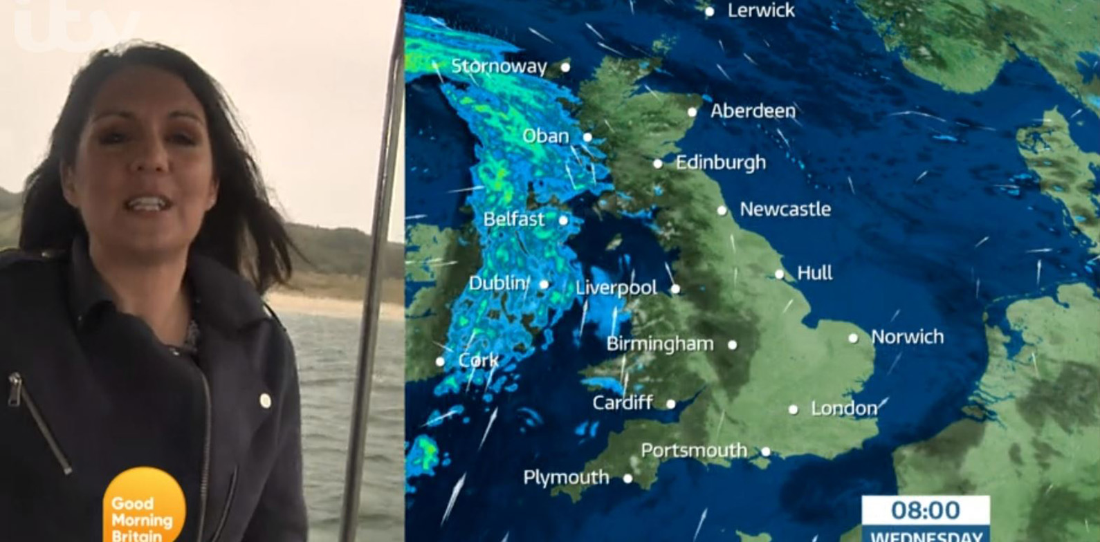 GMB today: Laura Tobin hosts from boat