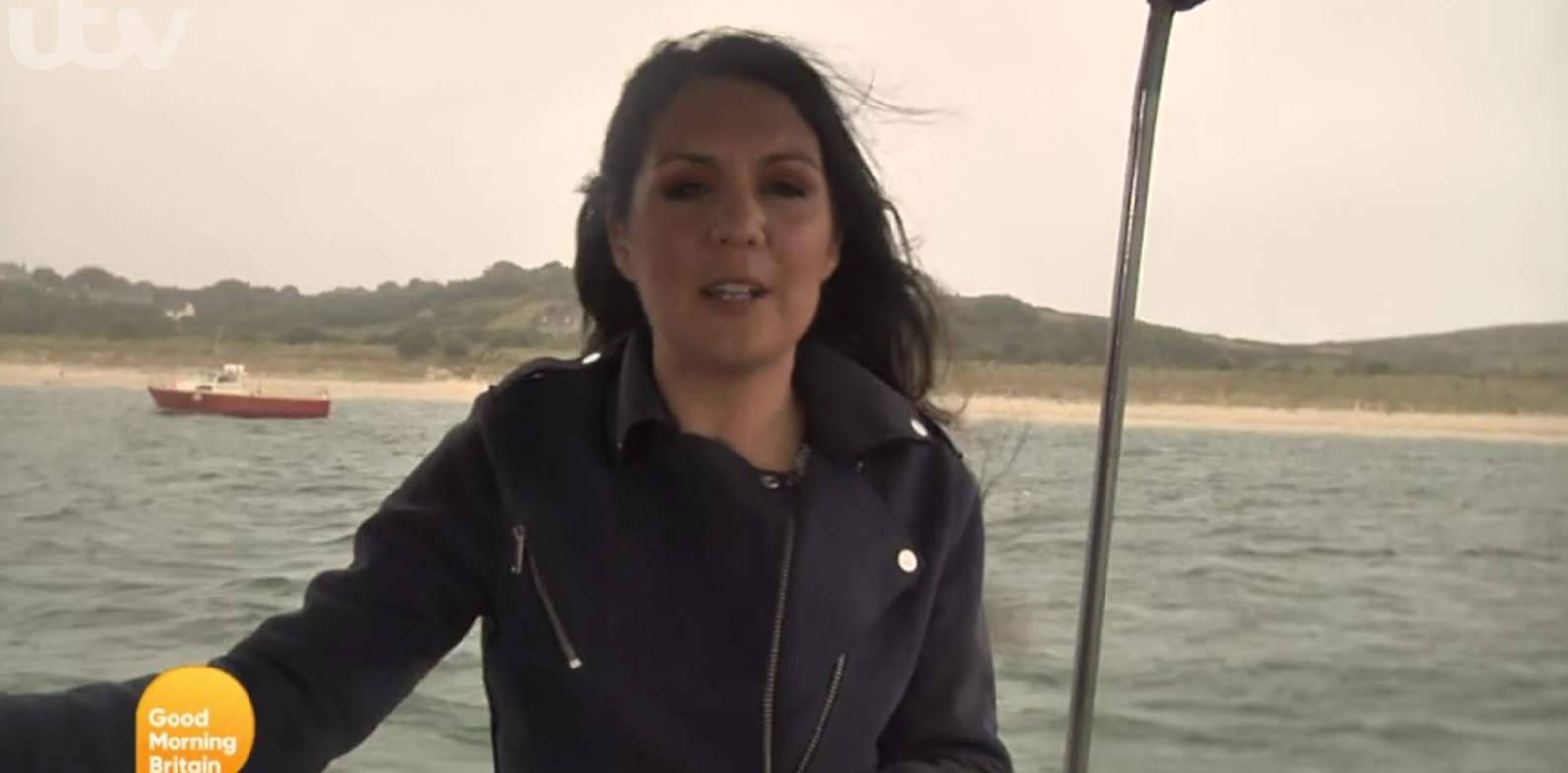 GMB today: Laura Tobin hosts from boat