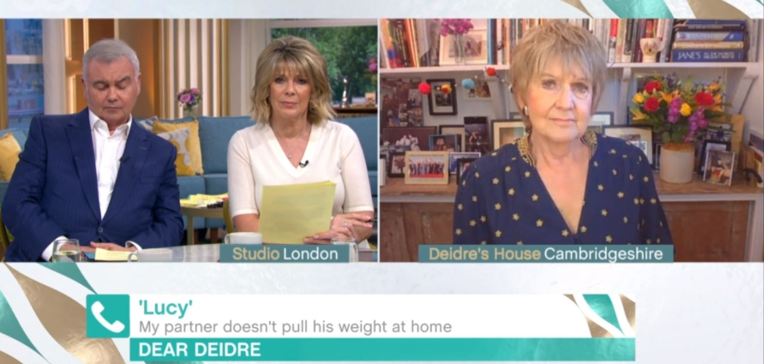 This Morning host Ruth Langsford with Eamonn Holmes