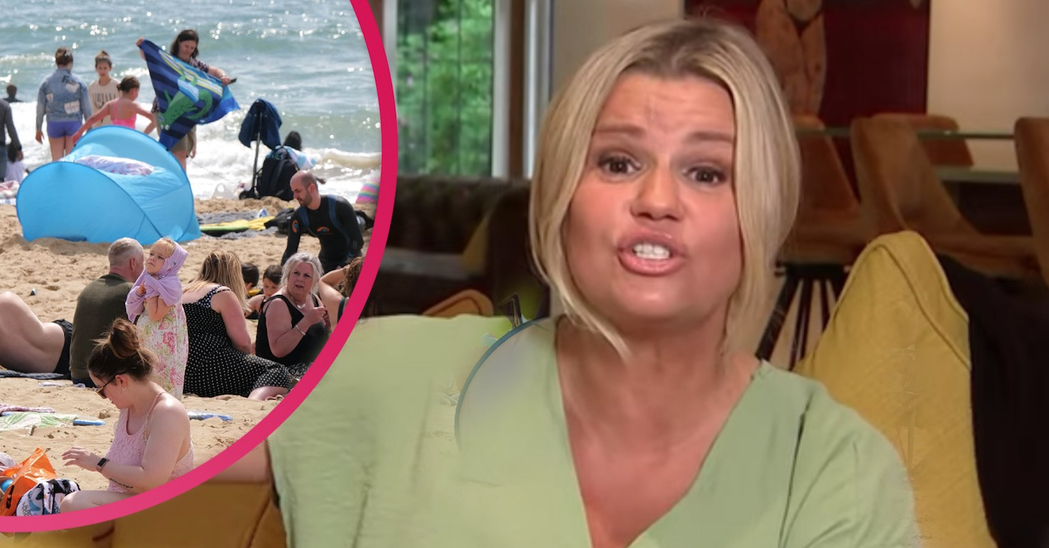 Kerry Katona debated whether it ok to pee in the sea on GMB