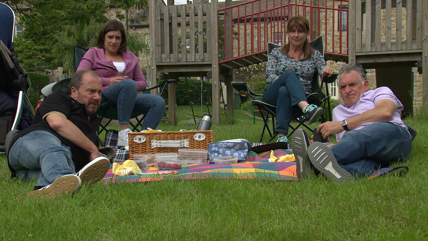 Emmerdale Wendy Russ Bob and Victoria 