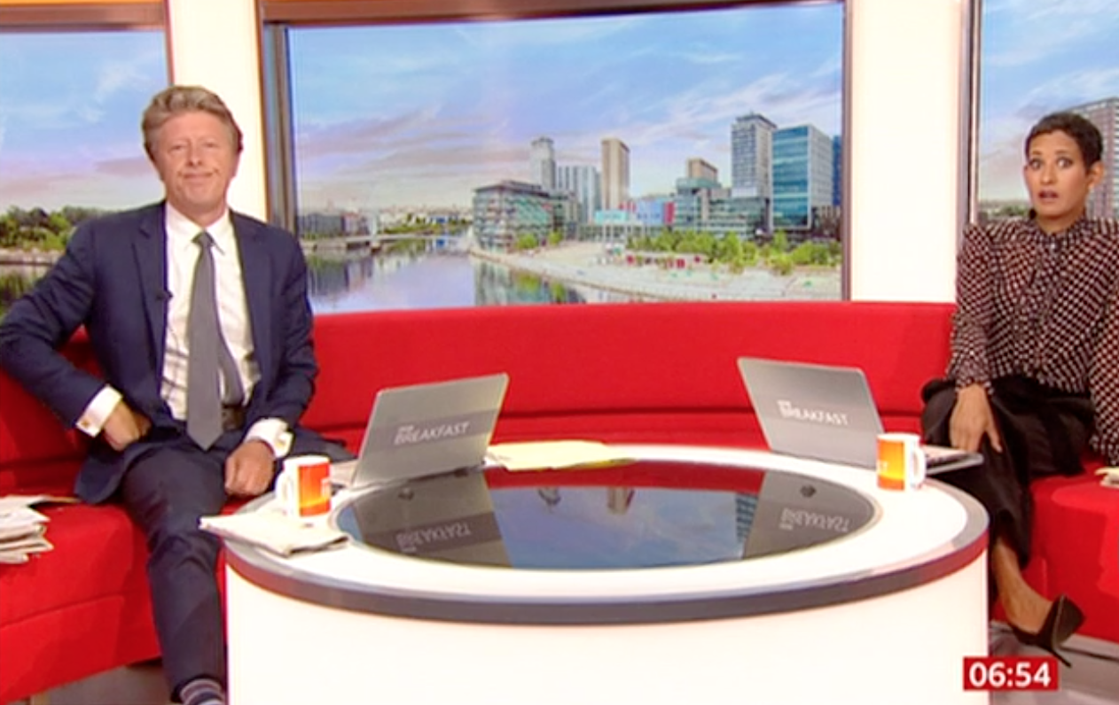 BBC Breakfast today: Charlie Stayt and Naga Munchetty