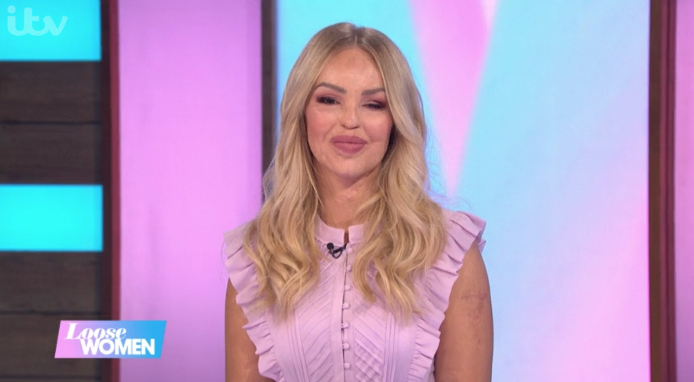 Katie Piper smiles as she becomes a permanent member of the Loose Women panel