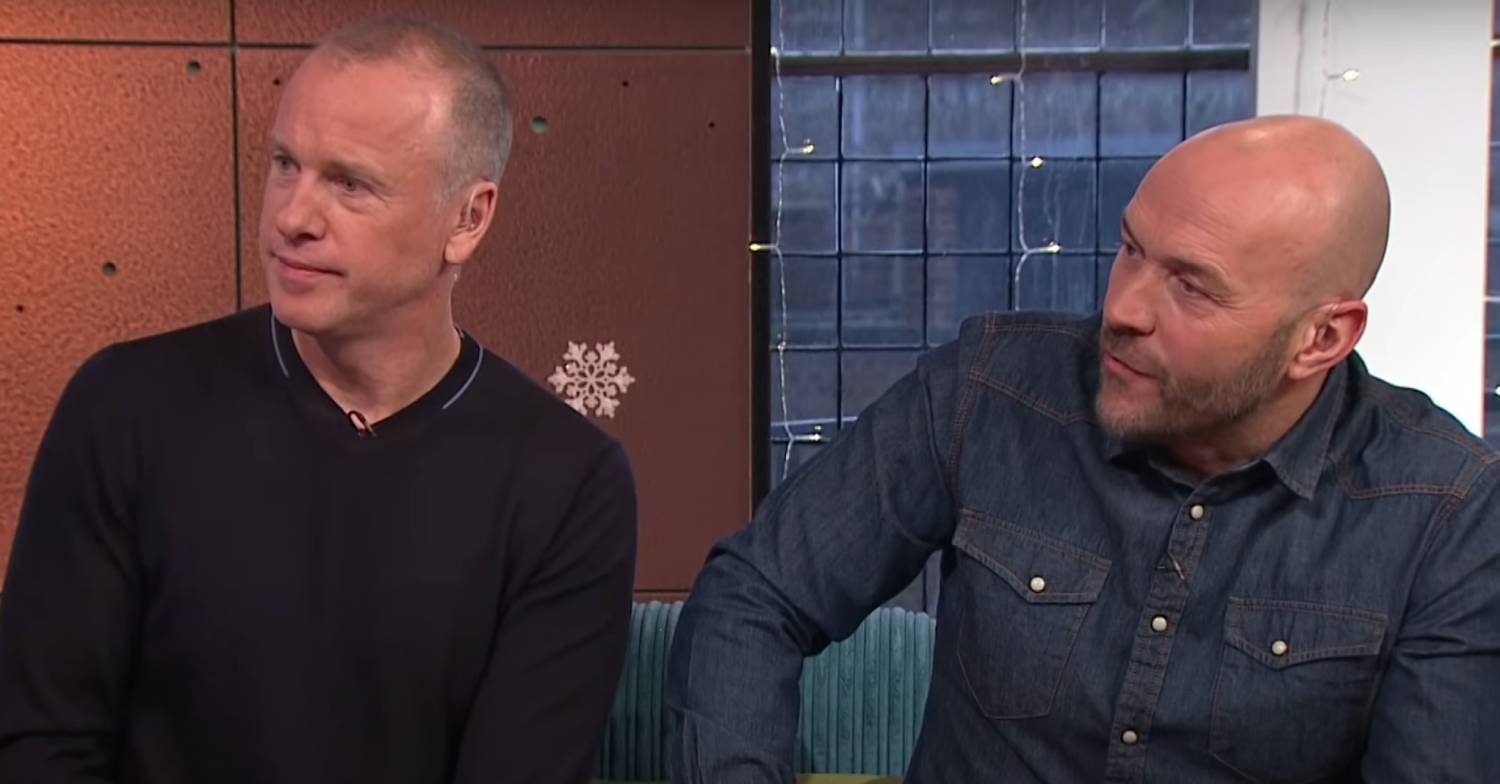 Tim Lovejoy and Simon Rimmer lean in