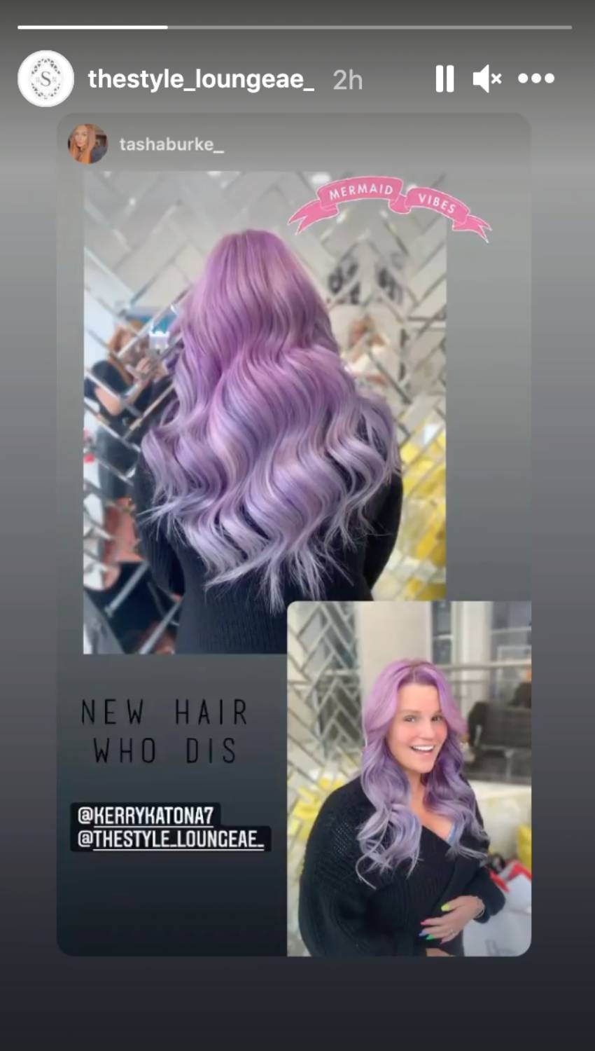 Kerry Katona shows off new hair colour on instagram