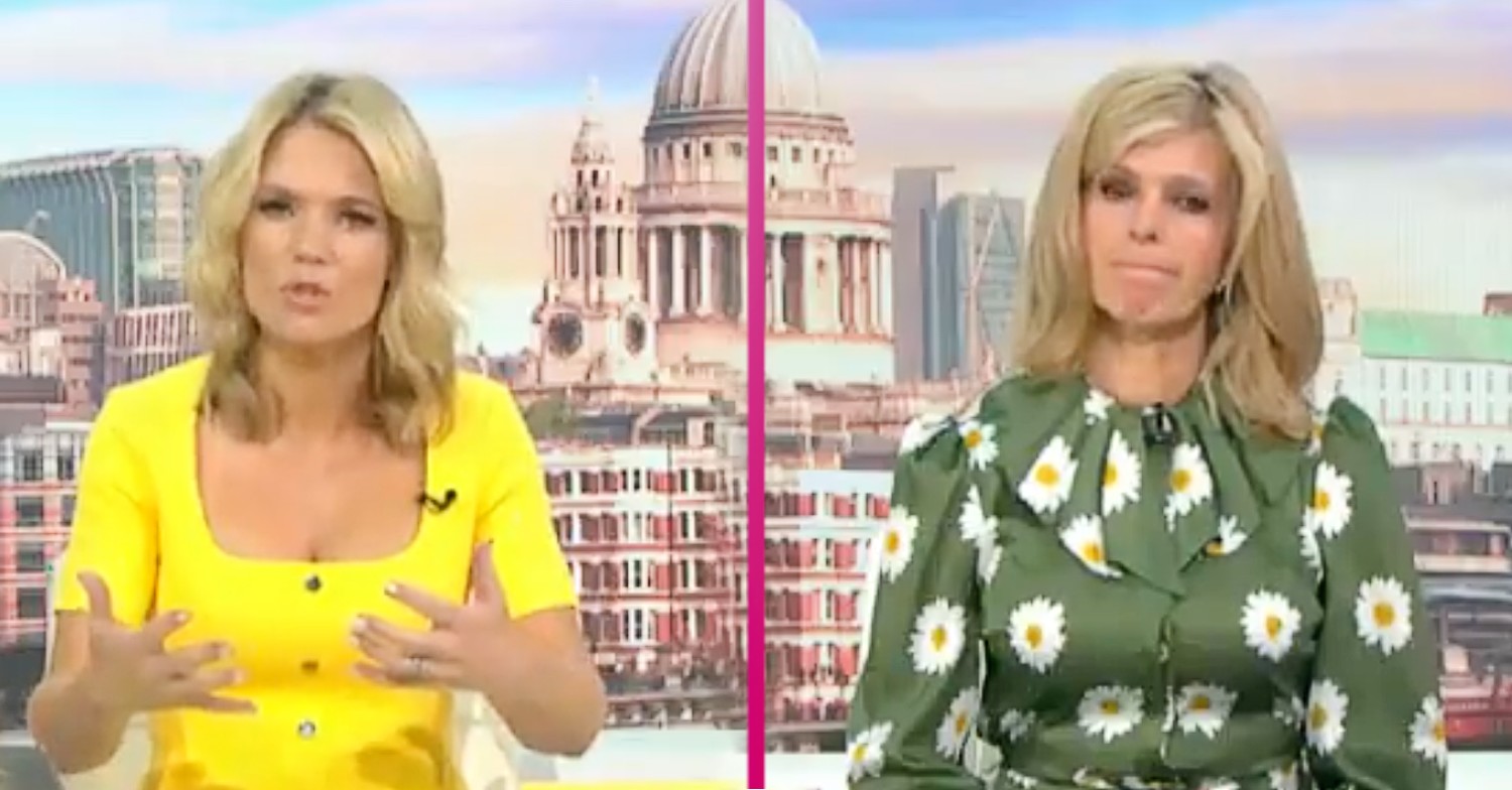Kate Garraway and Charlotte Hawkins on GMB