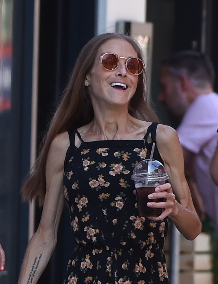 Big Brother star Nikki Grahame walking in the sunshine only months before she died